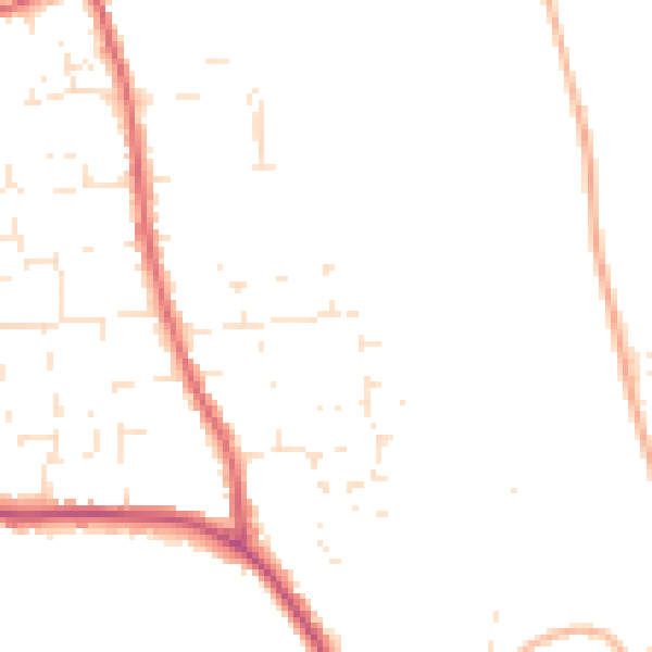Daytime road noise heatmap for SP4 8ET