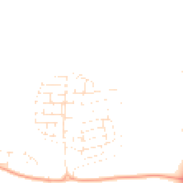 Daytime road noise heatmap for SP4 8FR
