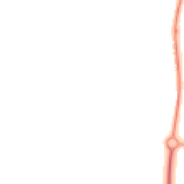 Night-time road noise heatmap for SP4 8GJ