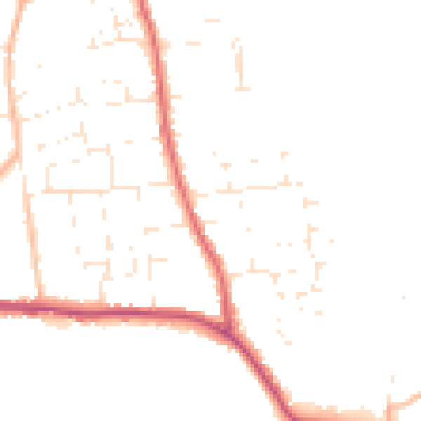 Daytime road noise heatmap for SP4 8GQ