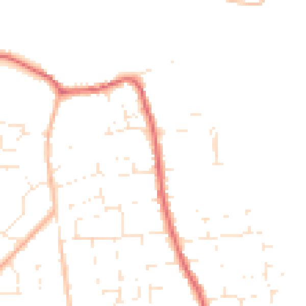 Daytime road noise heatmap for SP4 8HA