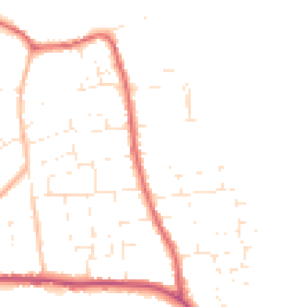 Daytime road noise heatmap for SP4 8HD