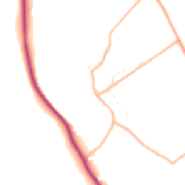 Daytime road noise heatmap for SP4 8JH