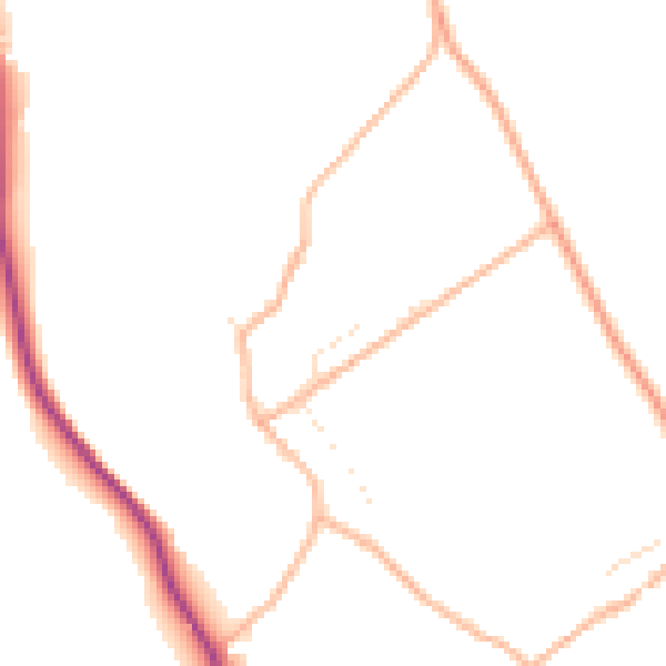 Daytime road noise heatmap for SP4 8JP