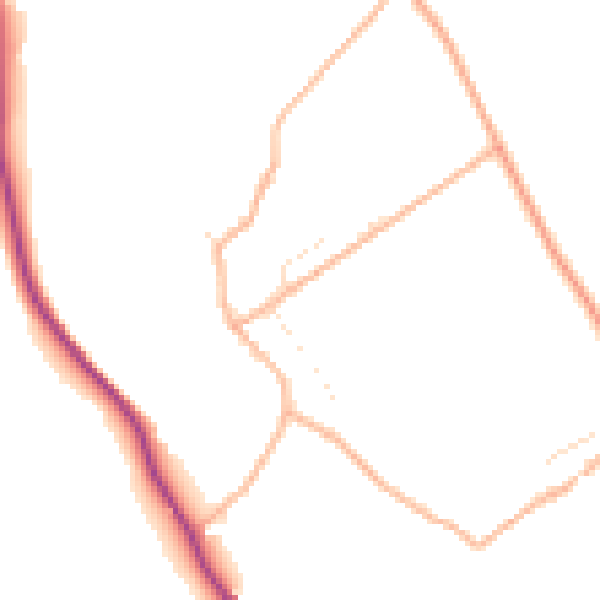 Daytime road noise heatmap for SP4 8JR
