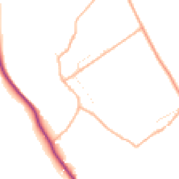 Daytime road noise heatmap for SP4 8JS