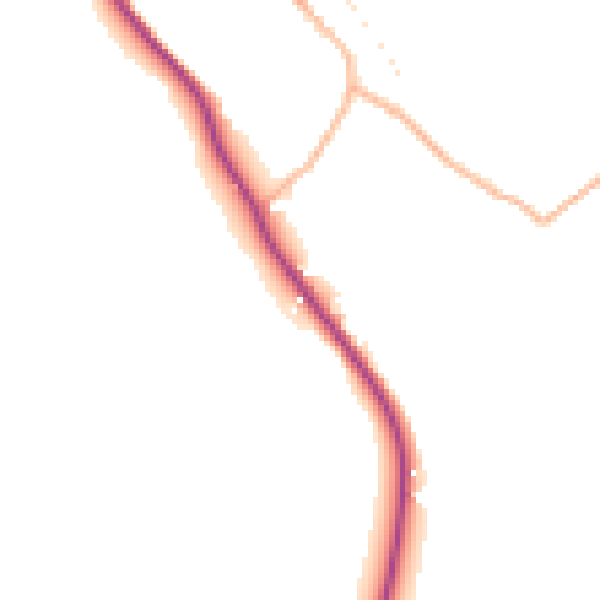 Daytime road noise heatmap for SP4 8LF