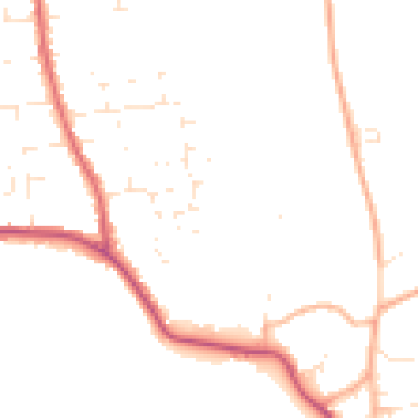 Daytime road noise heatmap for SP4 8ND