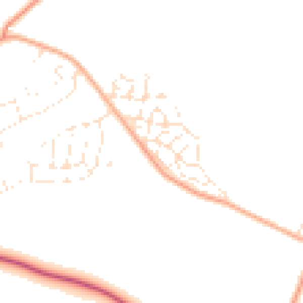 Daytime road noise heatmap for SP4 9FB
