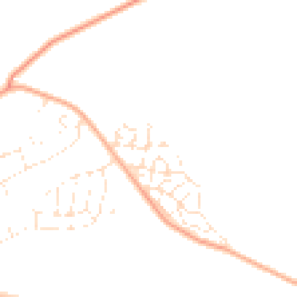 Daytime road noise heatmap for SP4 9FD