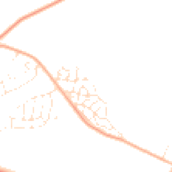 Daytime road noise heatmap for SP4 9FJ