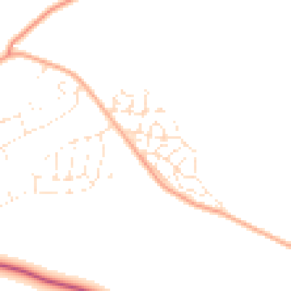 Daytime road noise heatmap for SP4 9FL
