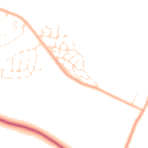 Daytime road noise heatmap for SP4 9FT