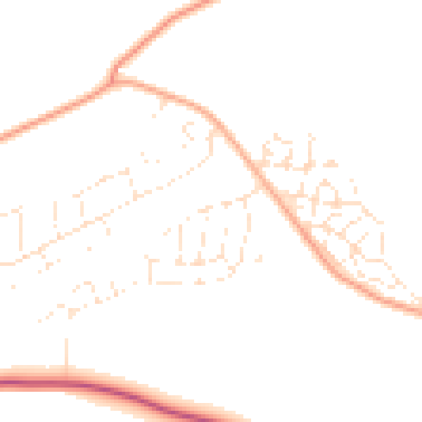 Daytime road noise heatmap for SP4 9FX
