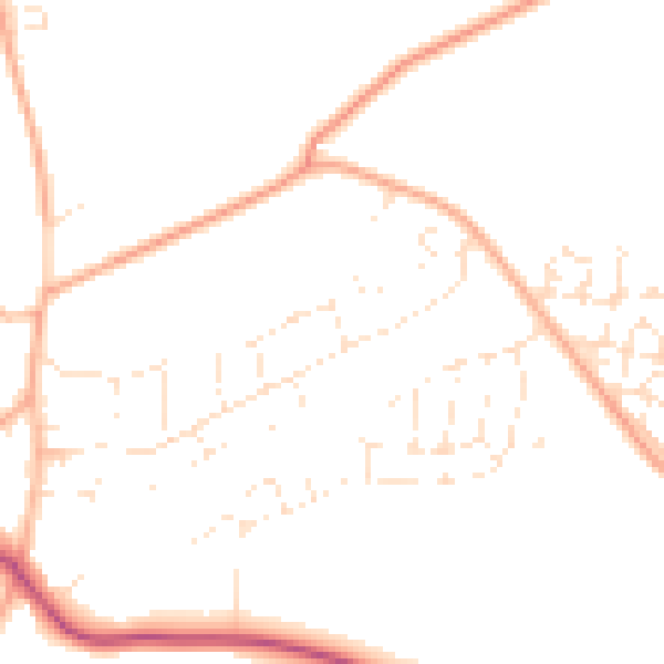 Daytime road noise heatmap for SP4 9HN