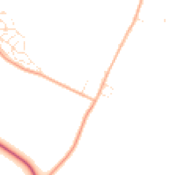 Daytime road noise heatmap for SP4 9NT