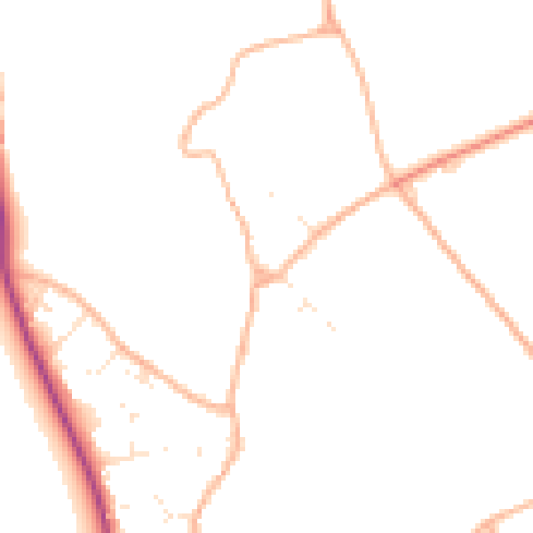 Daytime road noise heatmap for SP4 9PR