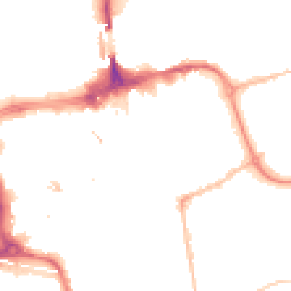 Night-time road noise heatmap for SR1 1QD