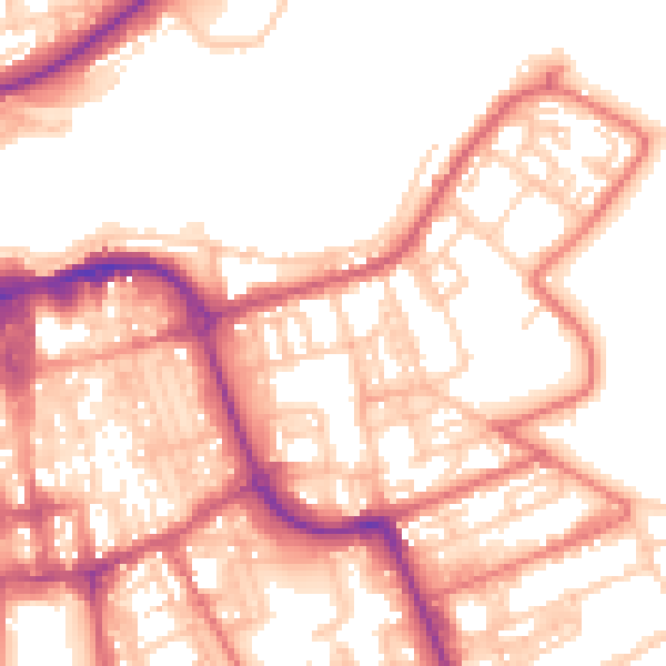 Daytime road noise heatmap for SR1 2DR