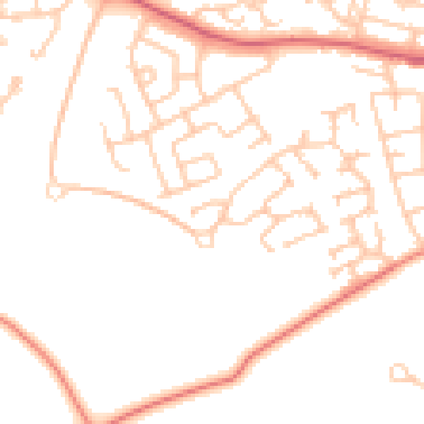 Daytime road noise heatmap for SR2 0BF