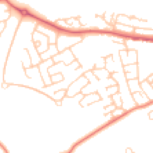 Daytime road noise heatmap for SR2 0DB