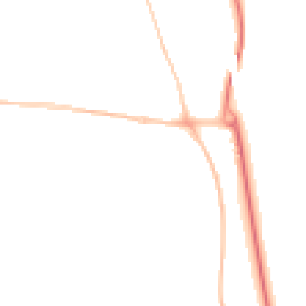 Night-time road noise heatmap for SR2 0DE