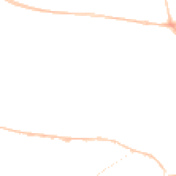 Night-time road noise heatmap for SR2 0DF