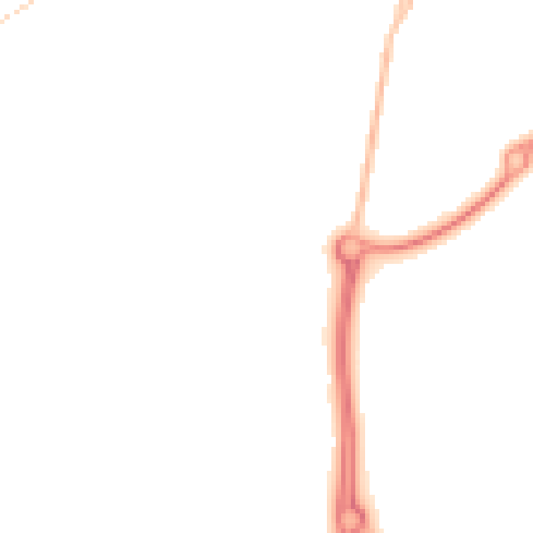 Night-time road noise heatmap for SR2 0FG