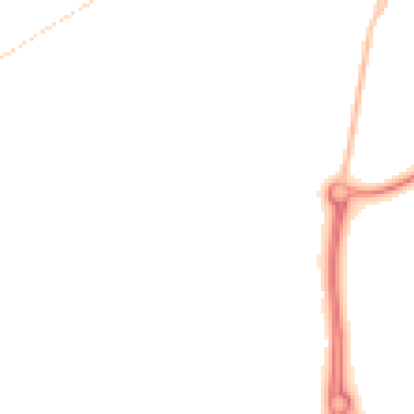 Night-time road noise heatmap for SR2 0FP