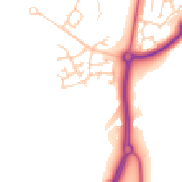 Daytime road noise heatmap for SR2 0FY
