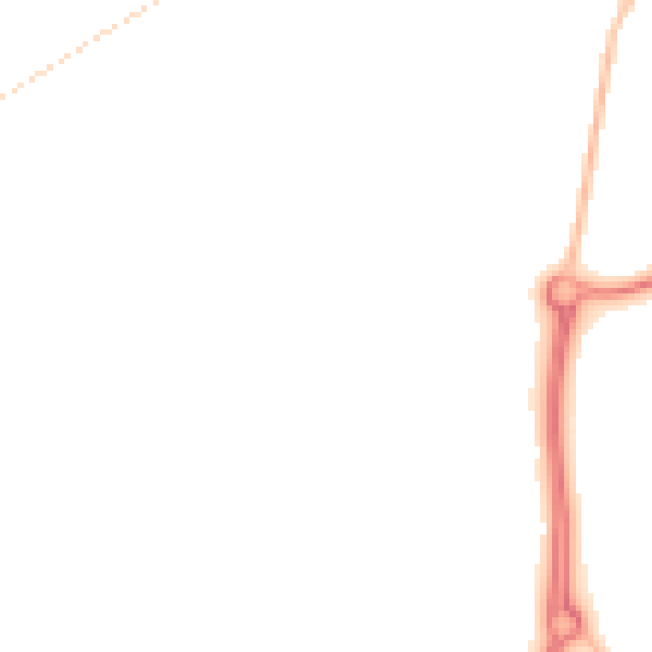 Night-time road noise heatmap for SR2 0FZ