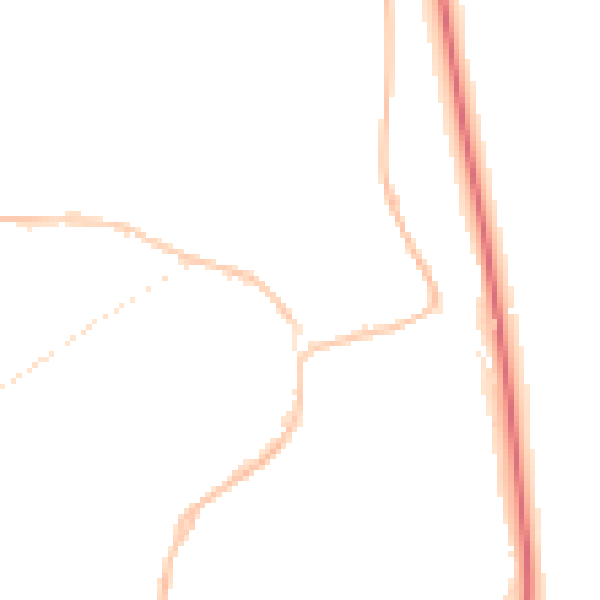Night-time road noise heatmap for SR2 0NX