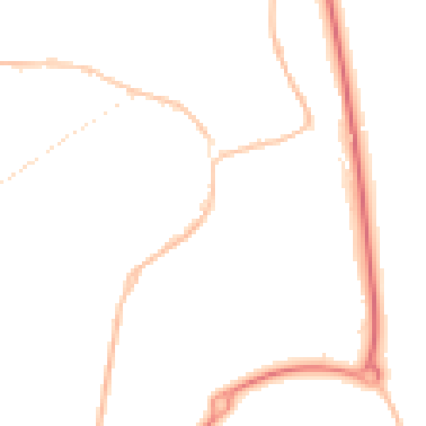Night-time road noise heatmap for SR2 0QR