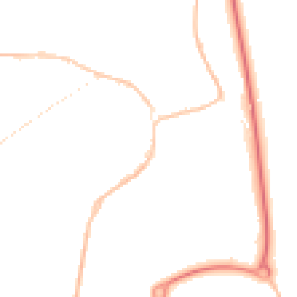 Night-time road noise heatmap for SR2 0QT