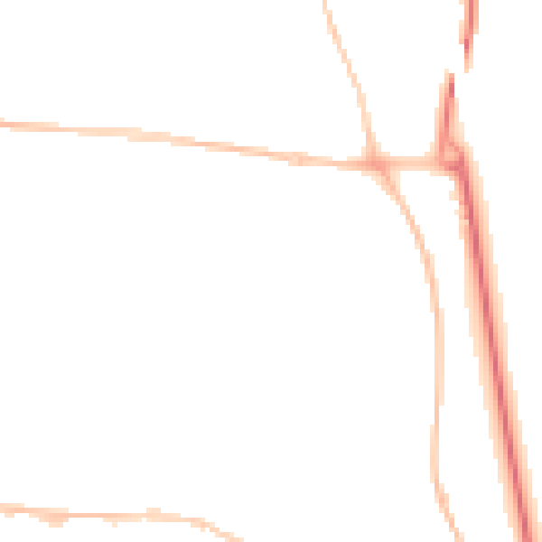Night-time road noise heatmap for SR2 0SJ