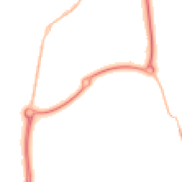 Night-time road noise heatmap for SR2 0TR
