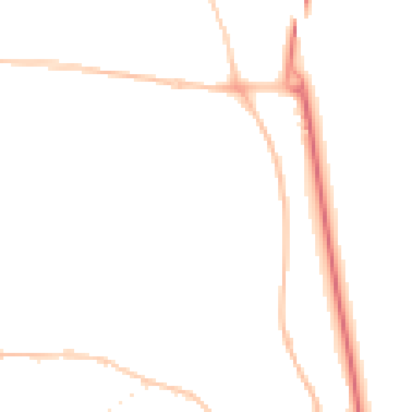 Night-time road noise heatmap for SR2 0YN