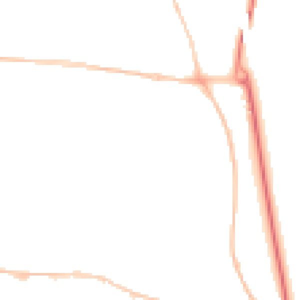 Night-time road noise heatmap for SR2 0YR