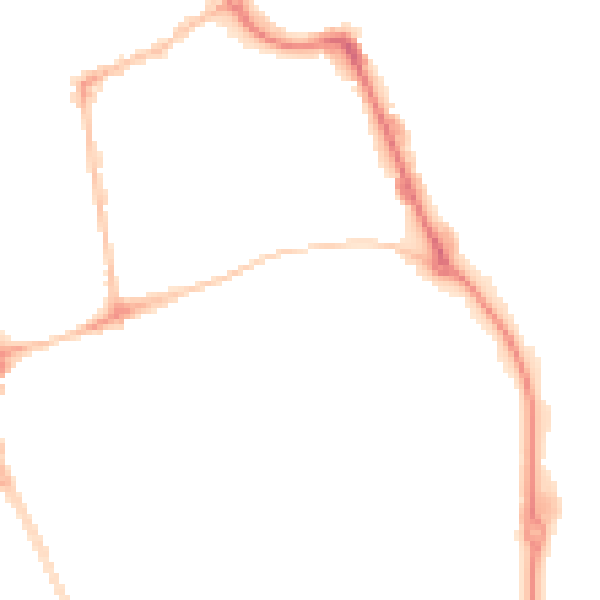 Night-time road noise heatmap for SR2 8AG