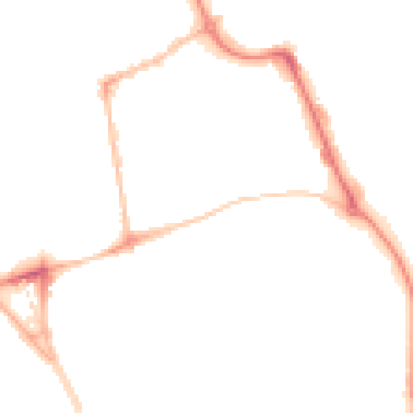 Night-time road noise heatmap for SR2 8DY