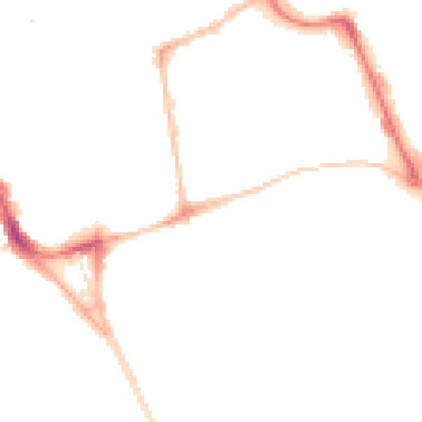Night-time road noise heatmap for SR2 8ED