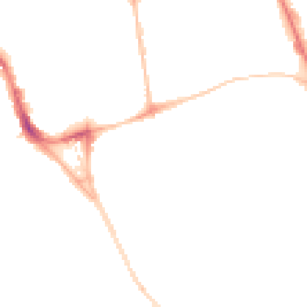 Night-time road noise heatmap for SR2 8EE