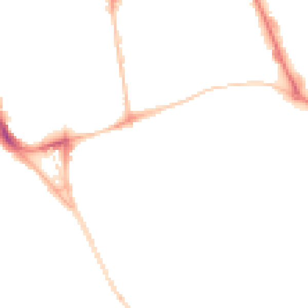 Night-time road noise heatmap for SR2 8EU