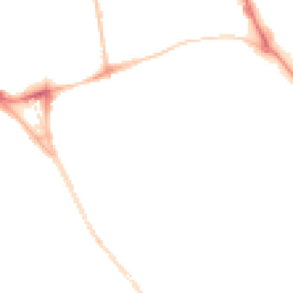Night-time road noise heatmap for SR2 8EZ