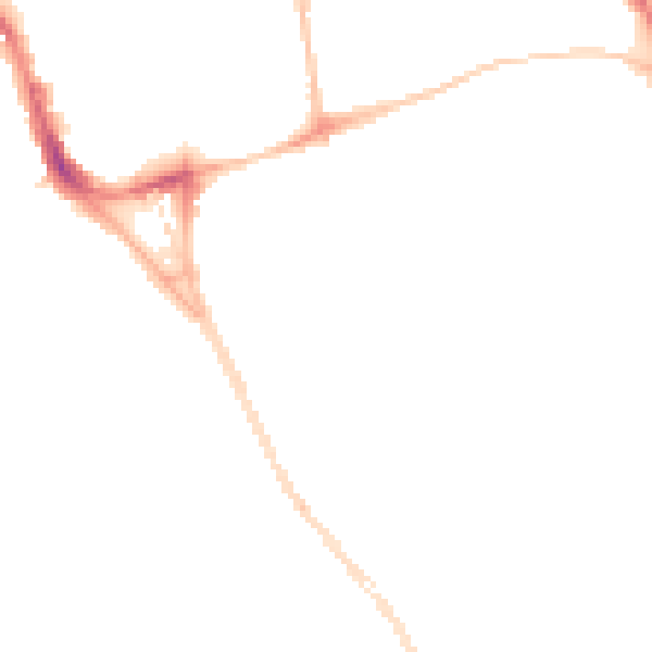 Night-time road noise heatmap for SR2 8HZ