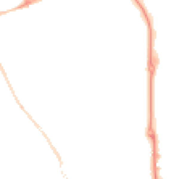 Night-time road noise heatmap for SR2 8JL