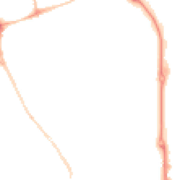 Night-time road noise heatmap for SR2 8JQ