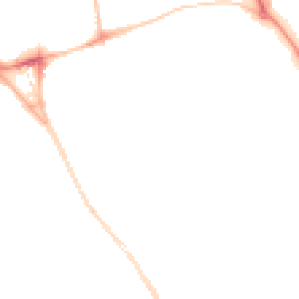 Night-time road noise heatmap for SR2 8JR