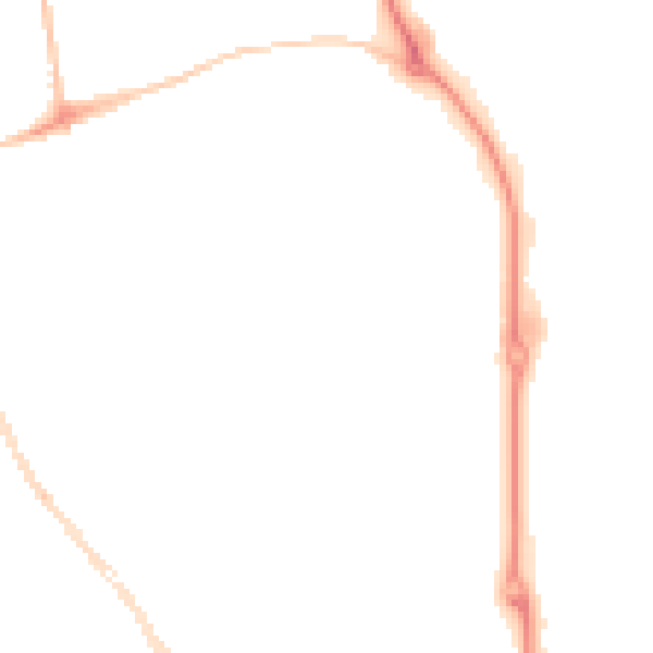 Night-time road noise heatmap for SR2 8LD