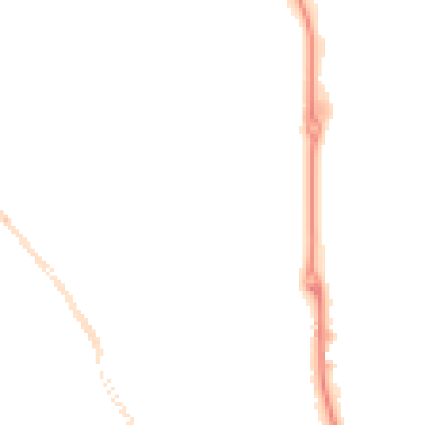 Night-time road noise heatmap for SR2 8PL